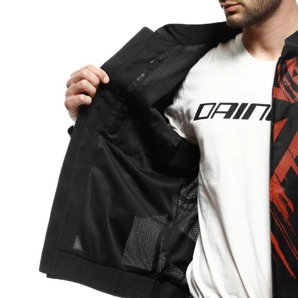 Dainese Herosphere Air Tex Jacket  Black/Red Tarmac : Delivery in 5 days